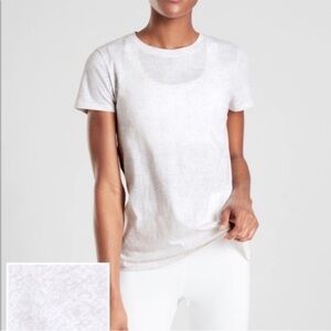 Like New Athleta Organic Daily Cotton Snake Tee